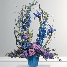 Blue/ Purple Mache Arrangement